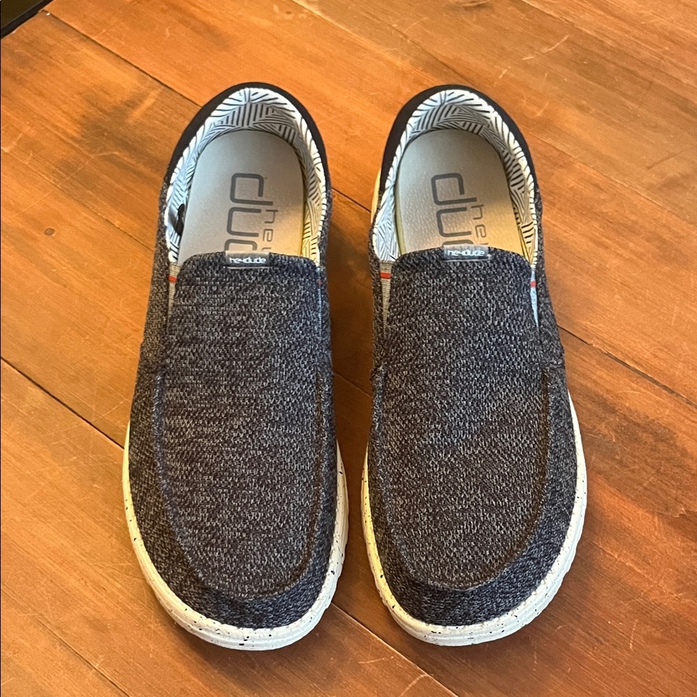 Hey Dude Men's Textured Slip-On Loafers - Dark Navy Texture
